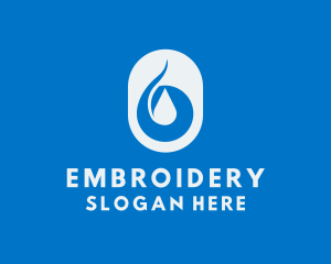 Simple Water Droplet logo design