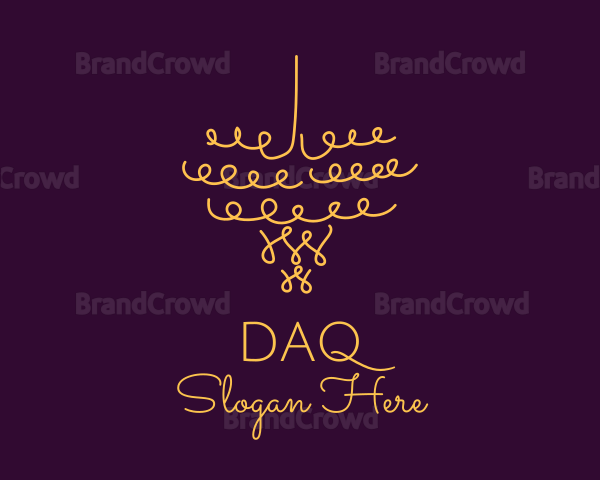 Gold Chandelier Light Logo