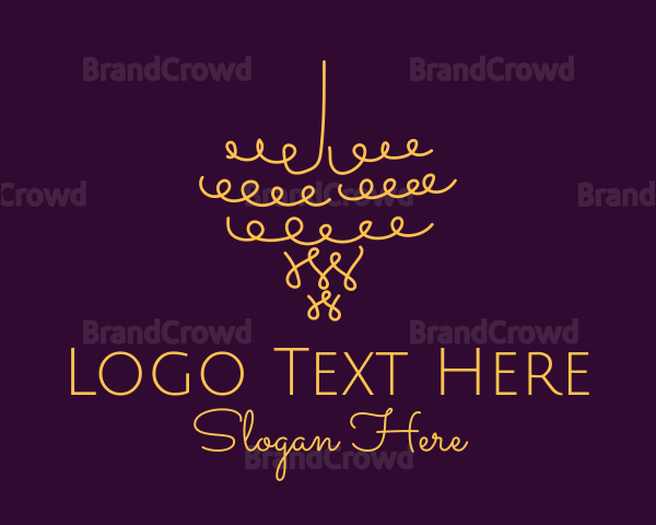 Gold Chandelier Light Logo