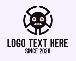 Tech - Tech Spider Face logo design
