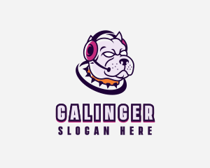 Headphones - Headphones Bulldog Gamer logo design