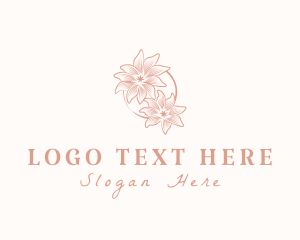 Arrangement - Beauty Flower Spa logo design