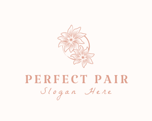 Arrangement - Beauty Flower Spa logo design