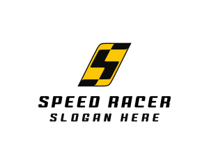 Letter S Speed Racer logo design