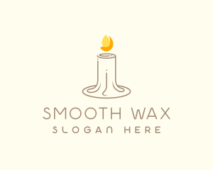 Wax Candle Light logo design