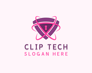 Cybersecurity Tech Shield logo design