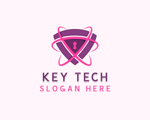 Cybersecurity Tech Shield logo design