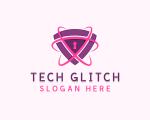 Cybersecurity Tech Shield logo design