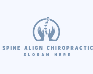 Chiropractor Hand Massage logo design