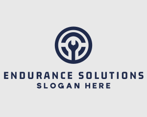 Maintenance Mechanic Repair Wrench logo design