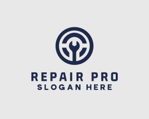 Maintenance Mechanic Repair Wrench logo design