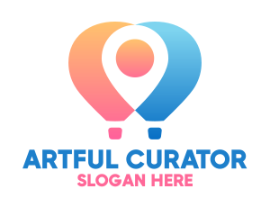 Location Air Balloon logo design