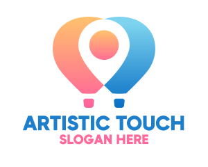 Location Air Balloon logo design