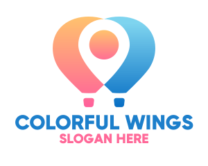 Location Air Balloon logo design