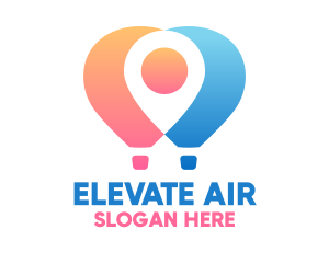 Location Air Balloon logo design