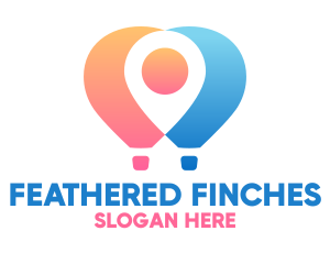 Location Air Balloon logo design