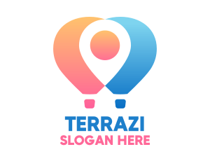 Location Air Balloon logo design