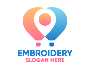 Location Air Balloon logo design