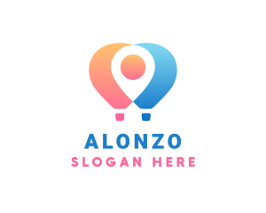 Location Air Balloon logo design