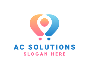 Location Air Balloon logo design