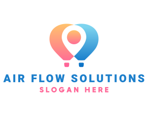 Location Air Balloon logo design