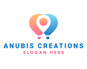 Location Air Balloon logo design