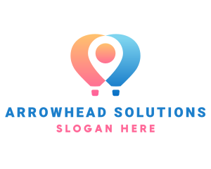 Location Air Balloon logo design