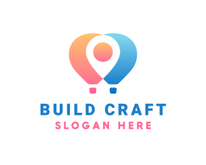 Location Air Balloon logo design