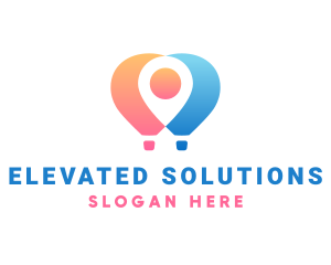 Location Air Balloon logo design