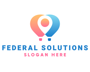 Location Air Balloon logo design