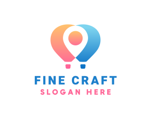 Location Air Balloon logo design