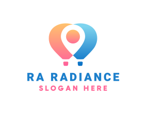 Location Air Balloon logo design