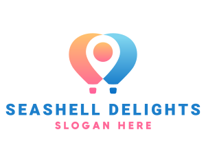 Location Air Balloon logo design