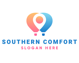 Location Air Balloon logo design