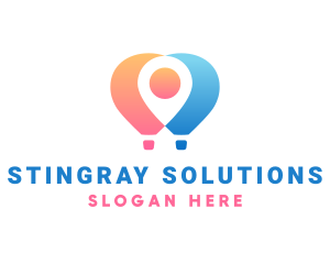 Location Air Balloon logo design