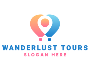 Location Air Balloon logo design