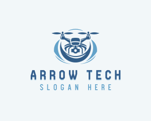 Tech Drone Surveillance Camera  logo design