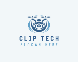 Tech Drone Surveillance Camera  logo design