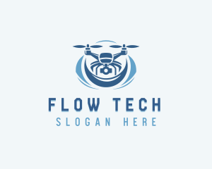 Tech Drone Surveillance Camera  logo design