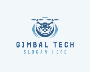 Tech Drone Surveillance Camera  logo design