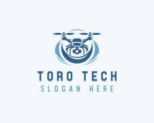 Tech Drone Surveillance Camera  logo design