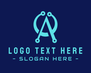 Technology - Technology Letter A logo design