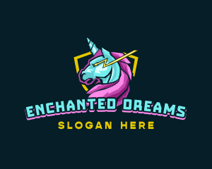 Fairytale - Unicorn Horse Gaming logo design