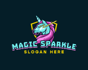 Unicorn Horse Gaming logo design