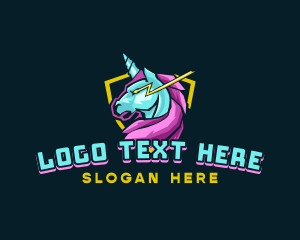 Unicorn Horse Gaming Logo