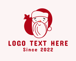 Festive Season - Christmas Santa Claus logo design