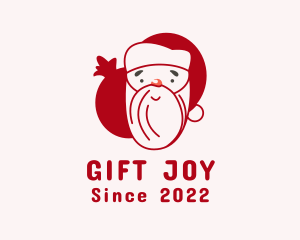 Christmas Santa Claus logo design