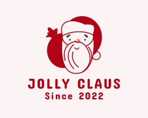 Christmas Santa Claus logo design