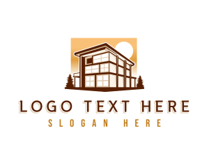 Roof - Contemporary Realty House logo design