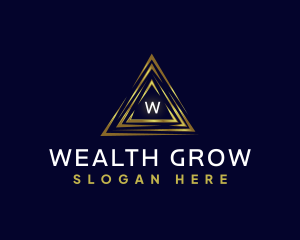 Premium Triangle Investment logo design